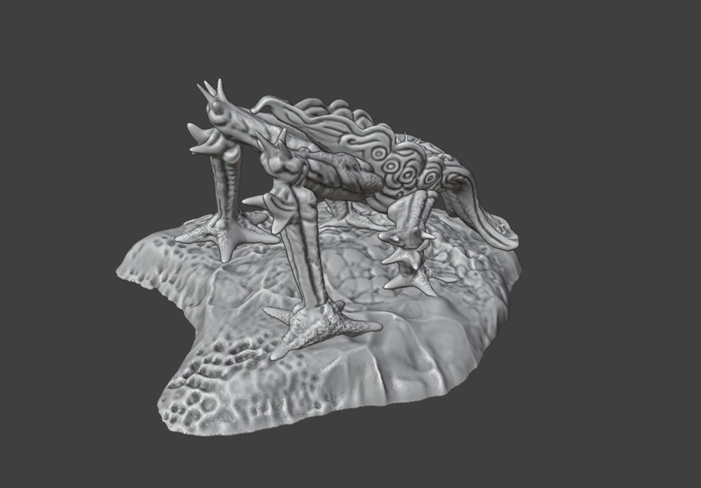 3 Alien plants - set 3 3D print model_18