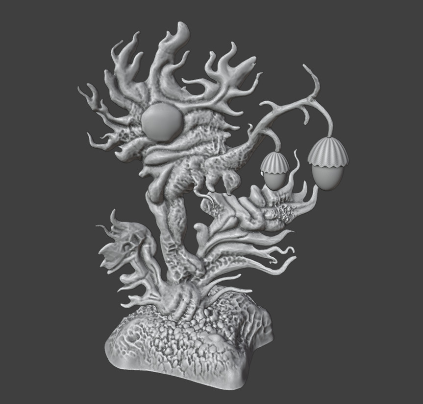 3 Alien plants - set 3 3D print model_10