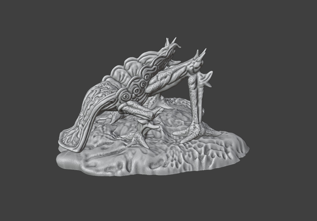 3 Alien plants - set 3 3D print model_9