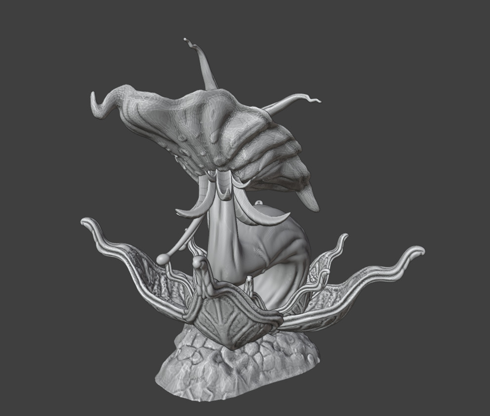 3 Alien plants - set 3 3D print model_17