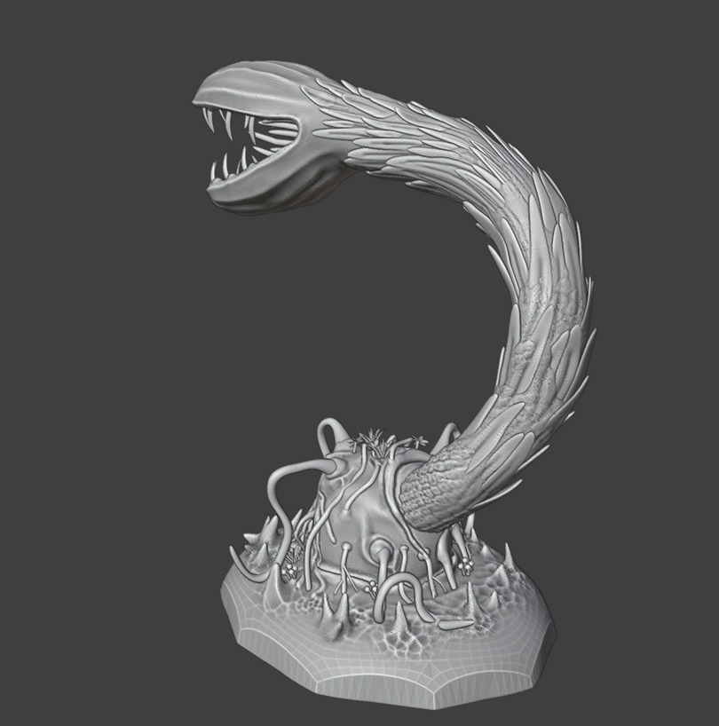 3 Alien plants - set 3 3D print model_5