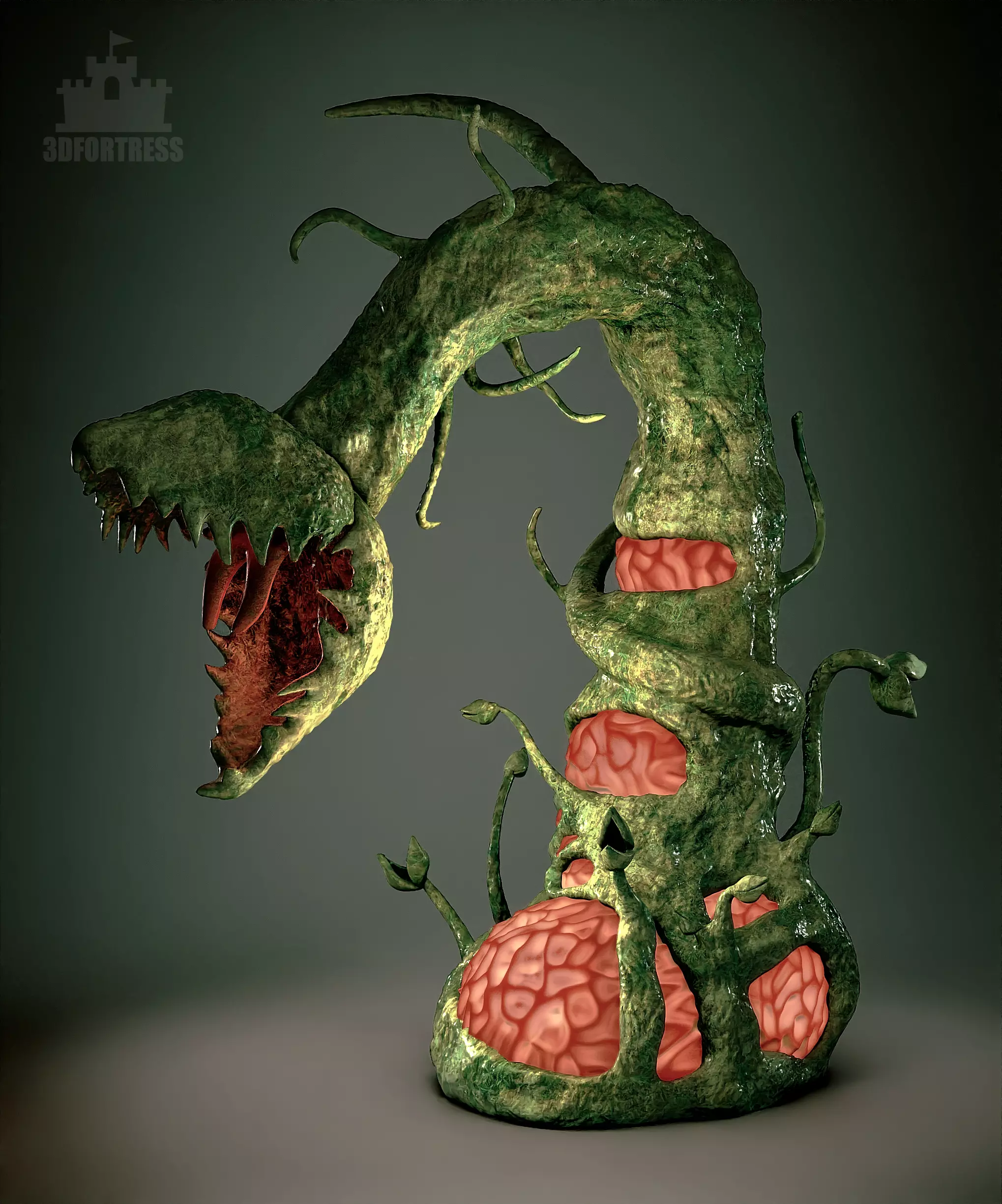 The eating plant 3D print model