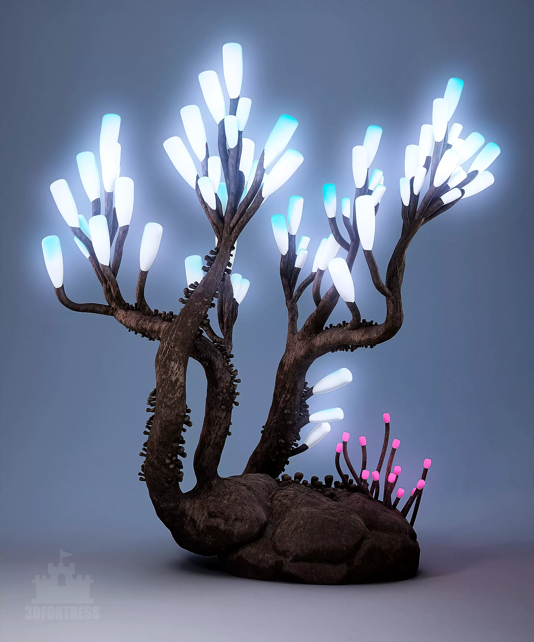 Glowing plant 3D print model