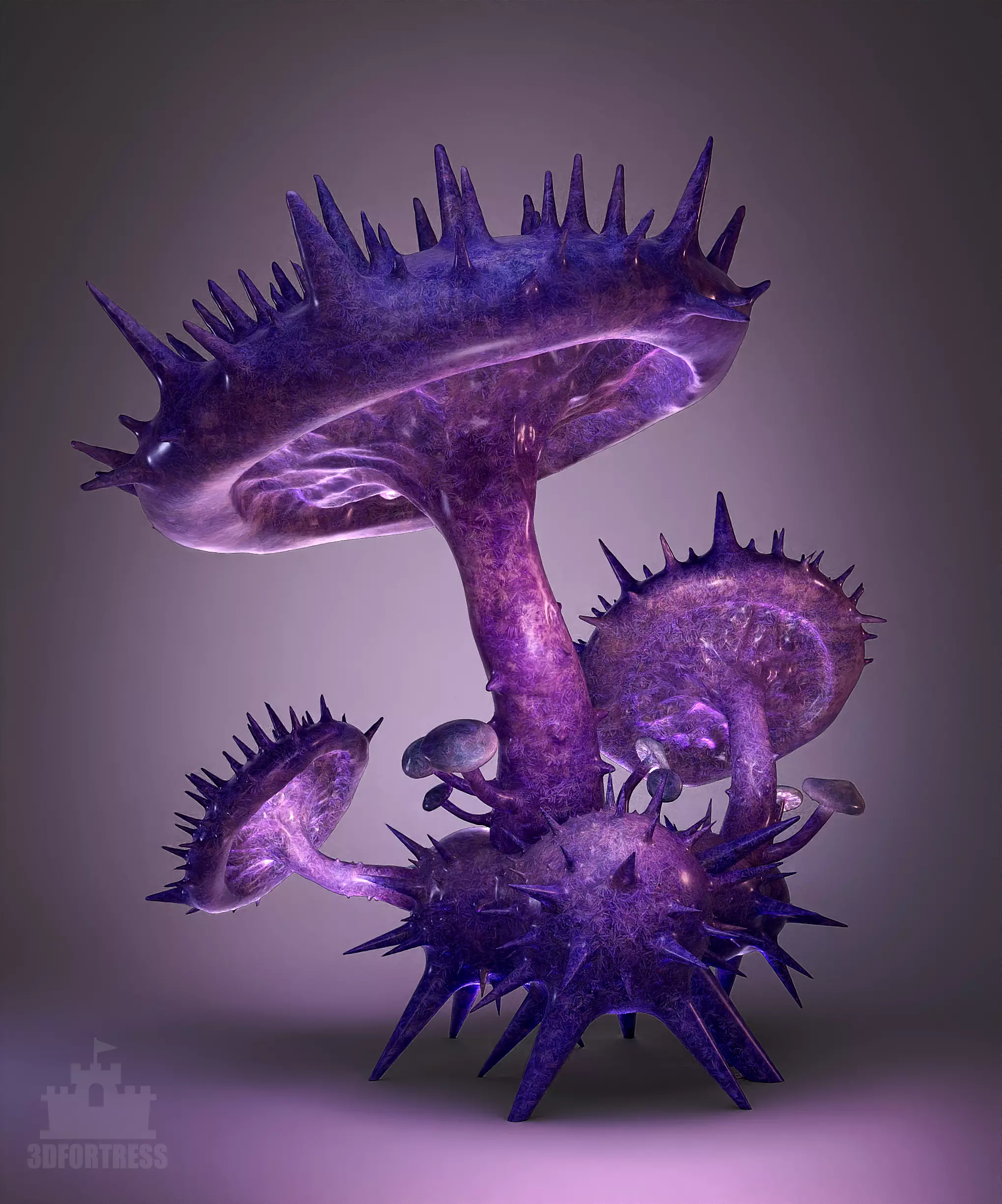 The spiny mushroom 3D print model_0