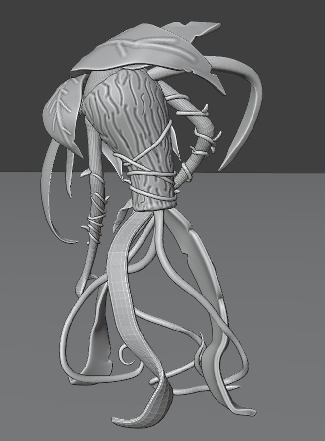 A walking plant 3D print model_13