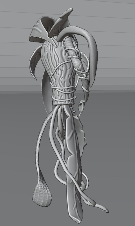 A walking plant 3D print model_11