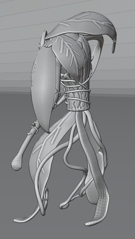 A walking plant 3D print model_4