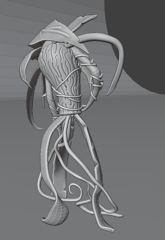 A walking plant 3D print model_12