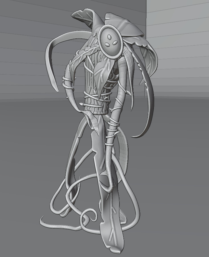 A walking plant 3D print model_3