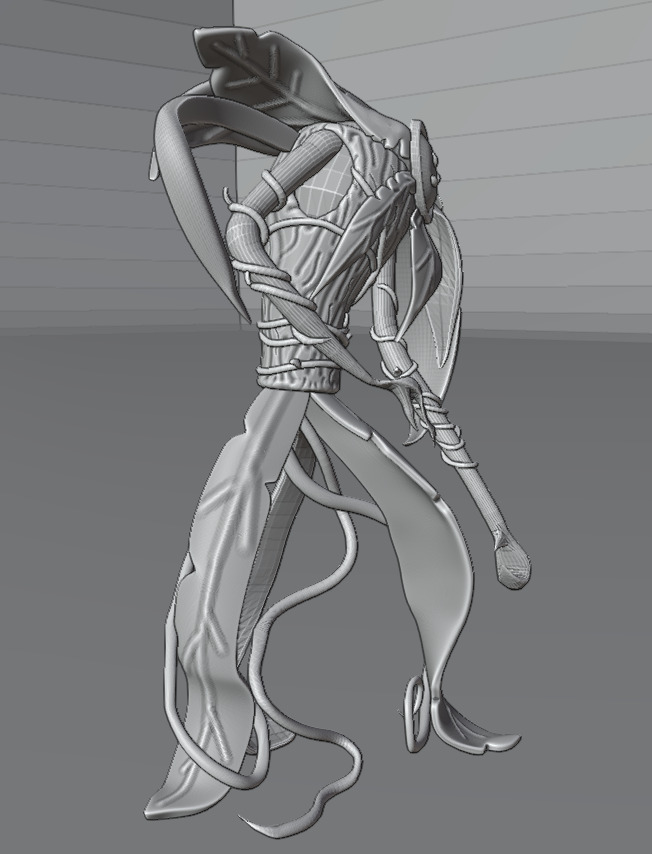 A walking plant 3D print model_9