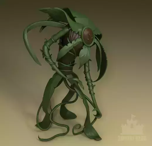 A walking plant 3D print model