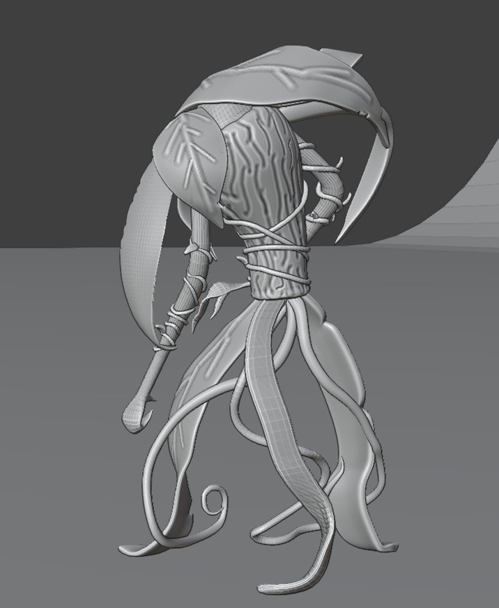 A walking plant 3D print model_14