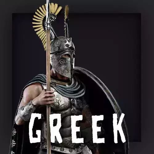 GREEK ROYAL D Low-poly 3D model