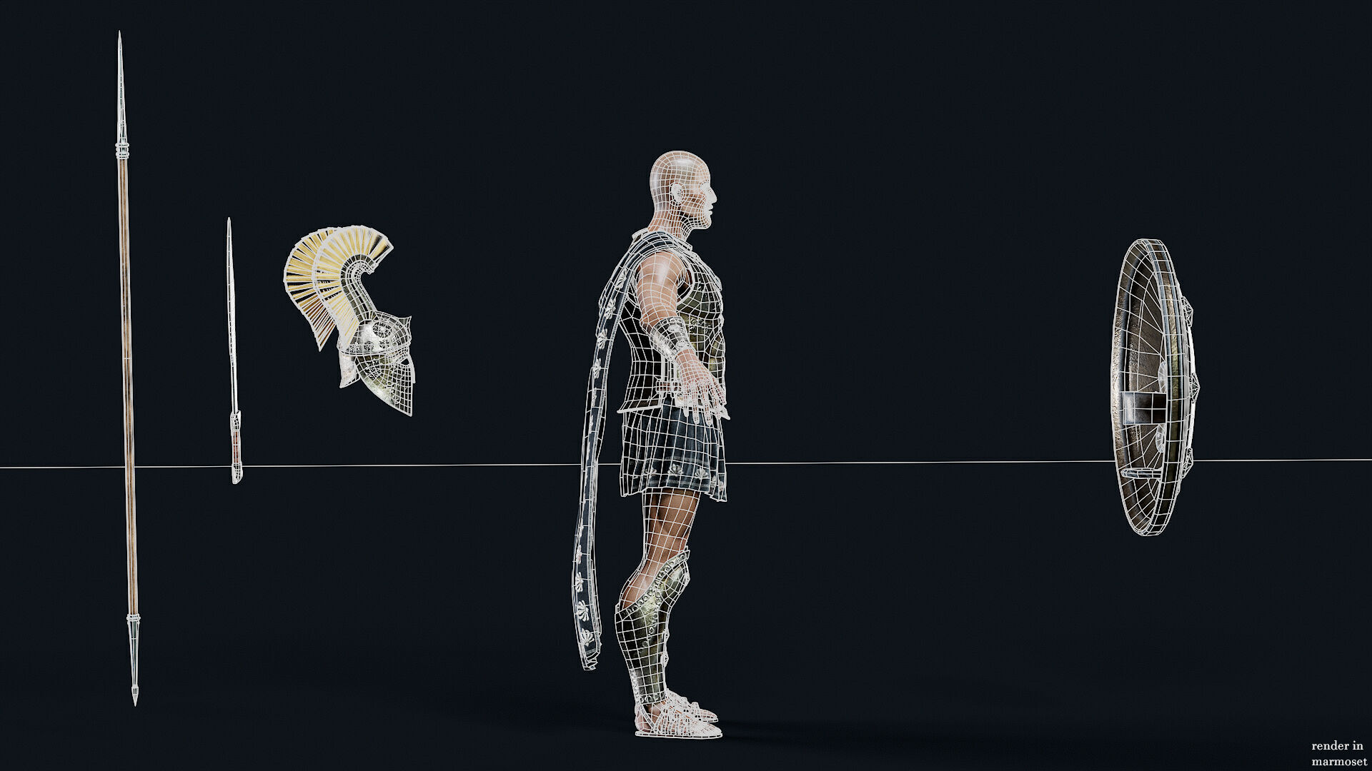 GREEK ROYAL D Low-poly 3D model_13