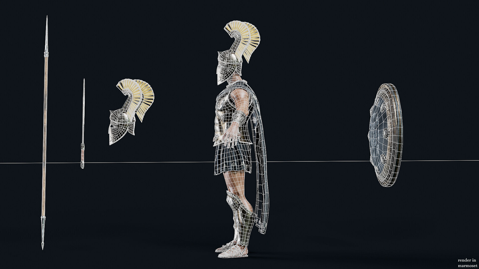 GREEK ROYAL D Low-poly 3D model_15