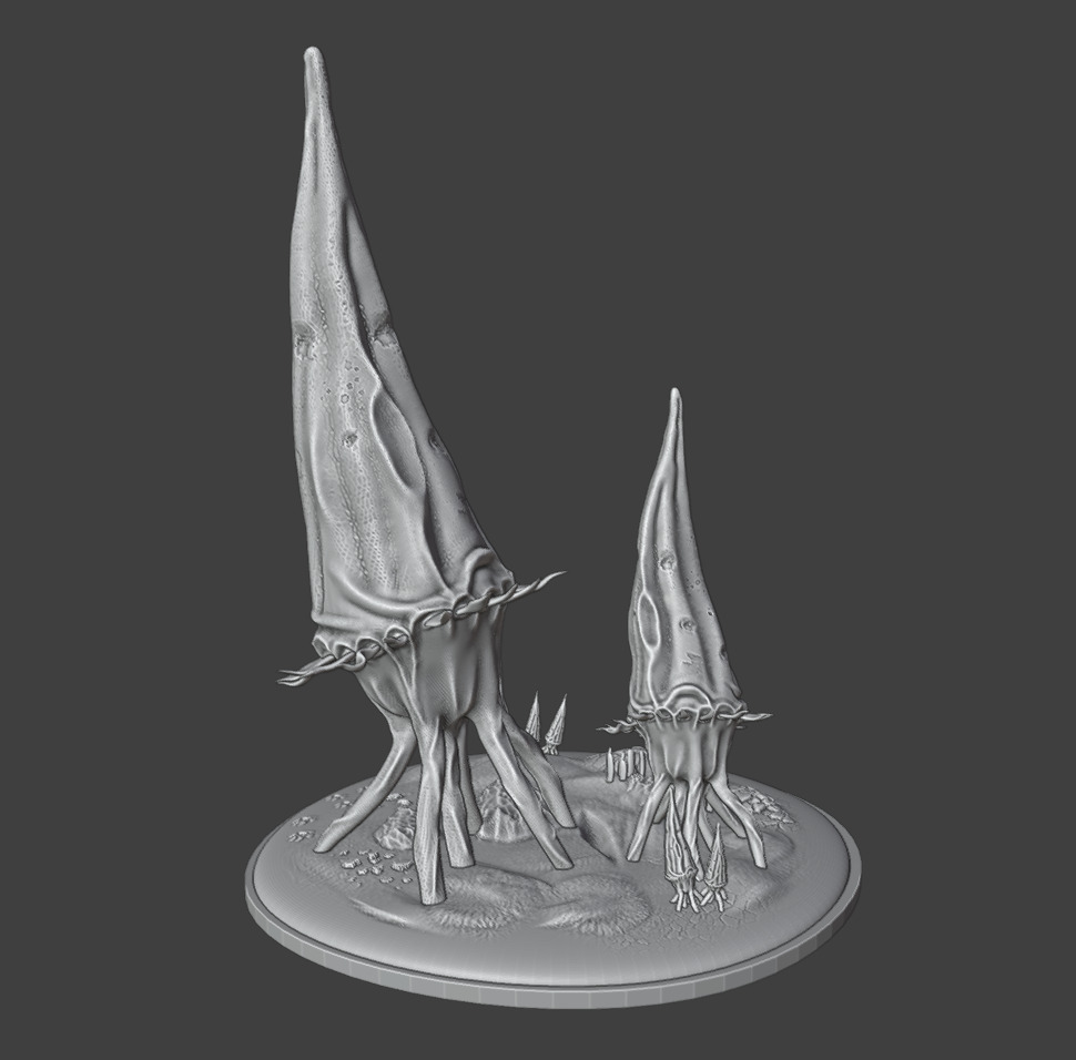 2 Alien plants - set 2 3D print model_8