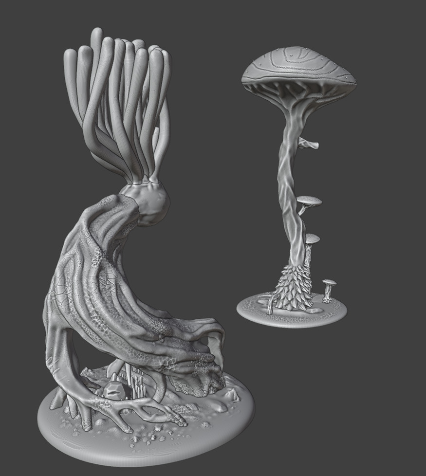 2 Alien plants - set 2 3D print model_6