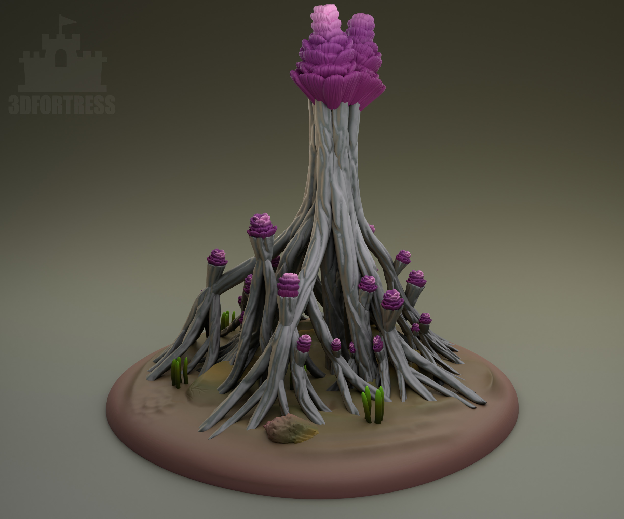 2 Alien plants - set 2 3D print model_2