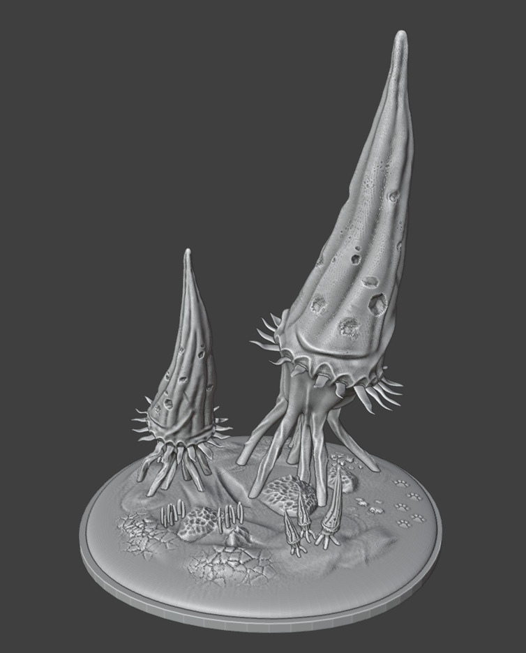 2 Alien plants - set 2 3D print model_10
