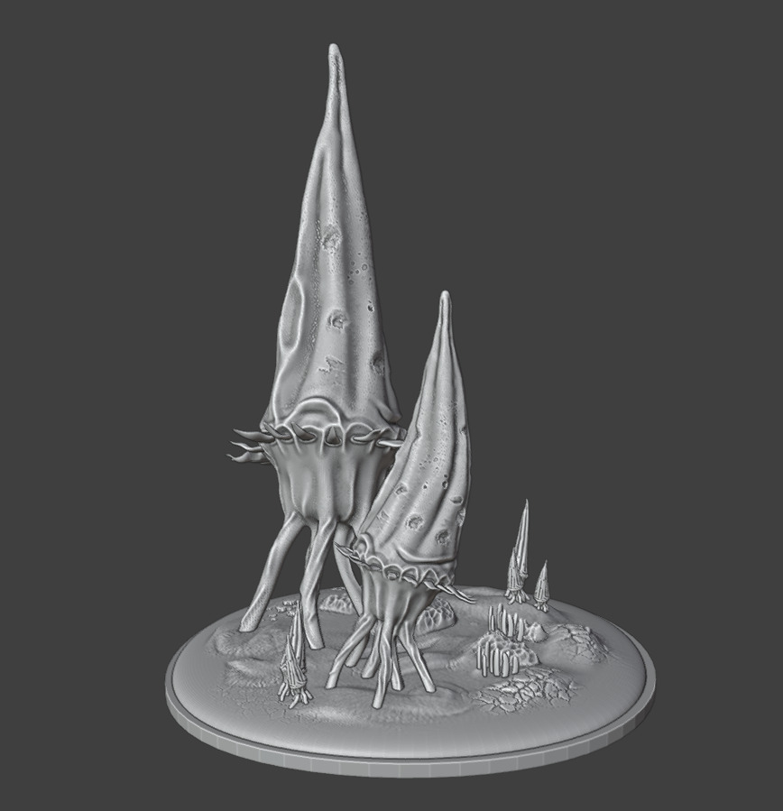 2 Alien plants - set 2 3D print model_7