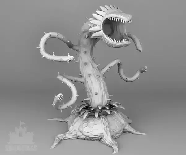 Toothy plant 3D print model