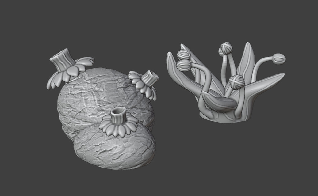 1 Alien plants - set 1 3D print model_10