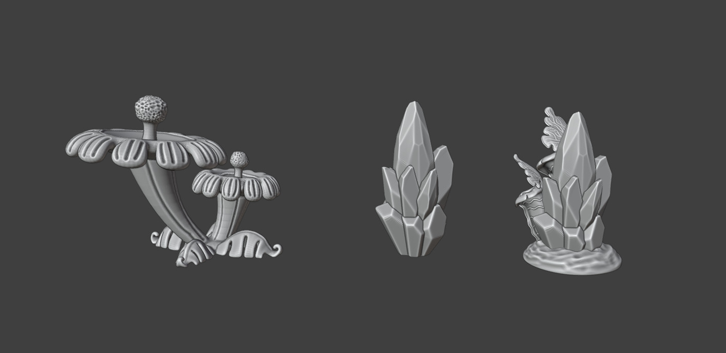 1 Alien plants - set 1 3D print model_5