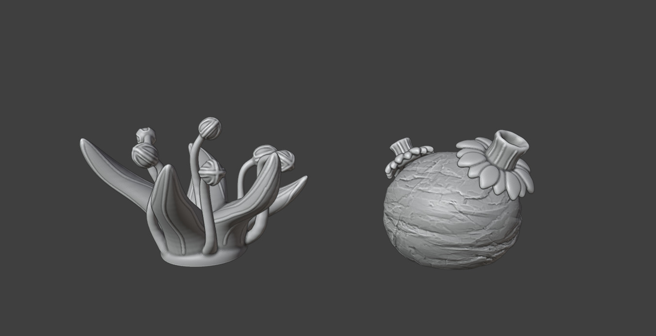 1 Alien plants - set 1 3D print model_11