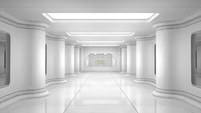 Sci Fi Corridor 3D model Sci Fi Corridor 3D model