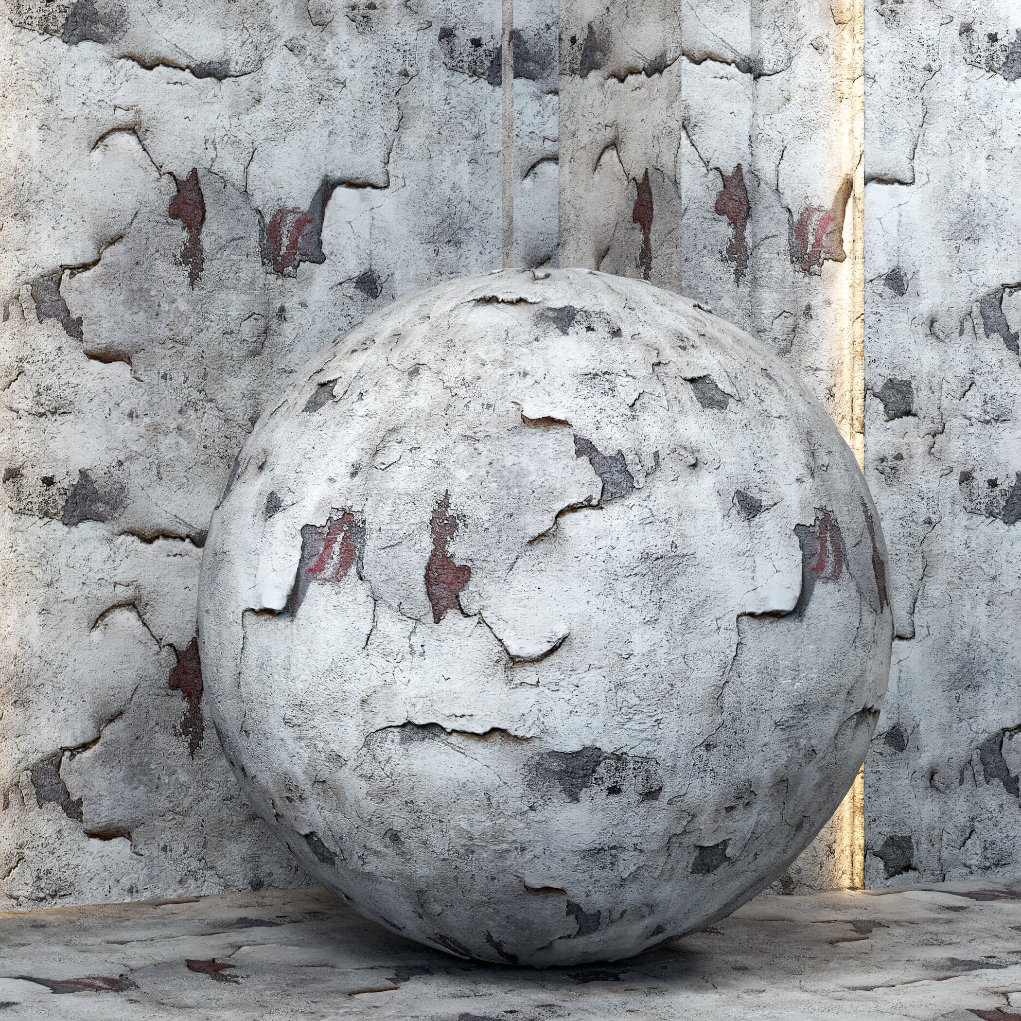 4K Concrete Wall and Floor Textures - PBR - Modern Aged Texture_1