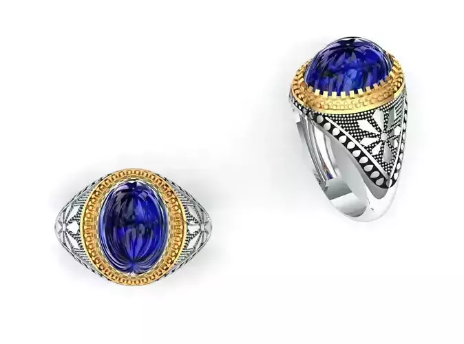 Men s ring 3D print model