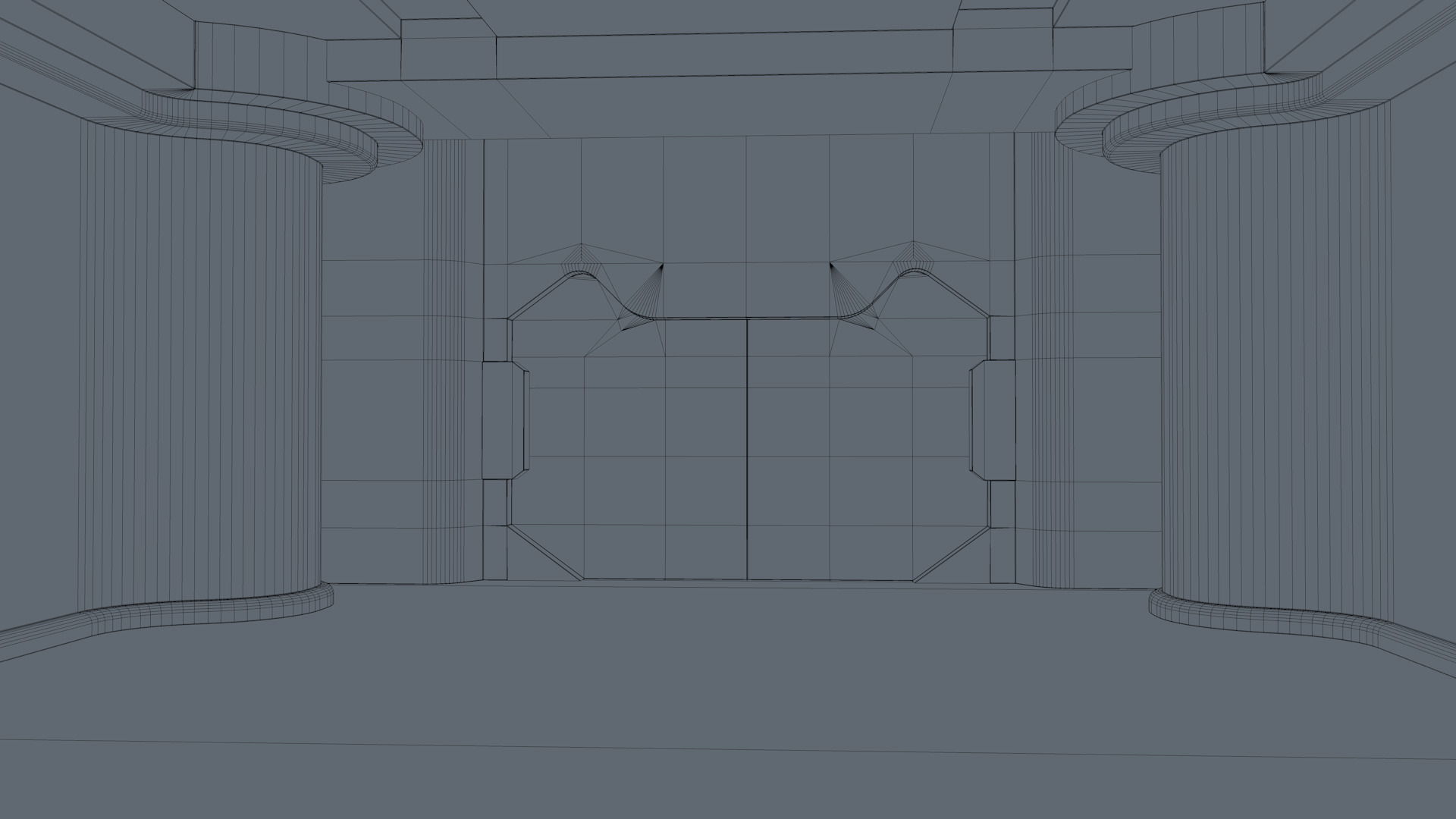 Sci Fi Corridor 3D model_12