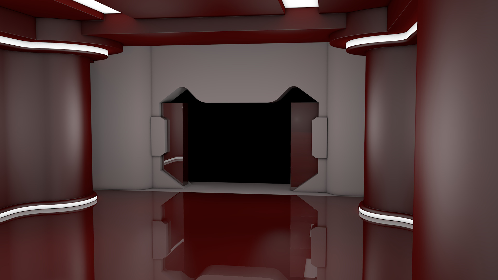 Sci Fi Corridor 3D model_4