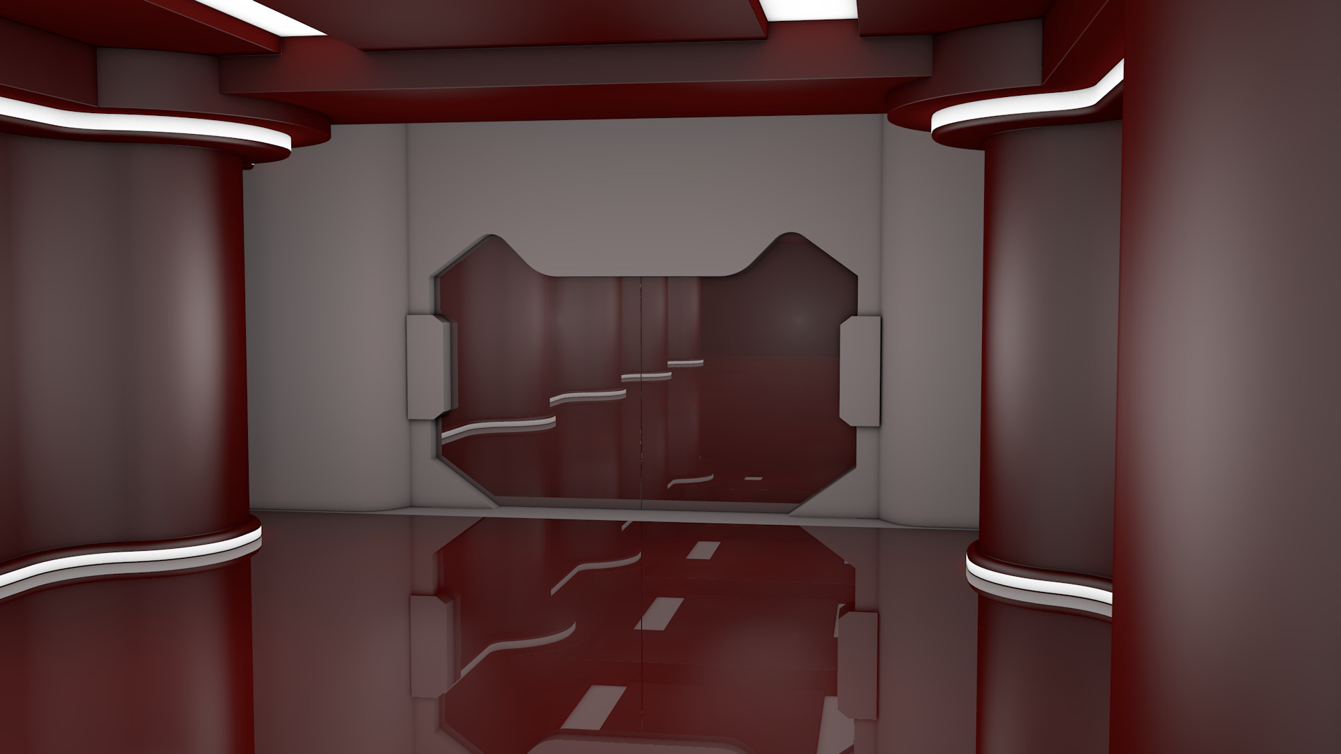 Sci Fi Corridor 3D model_5