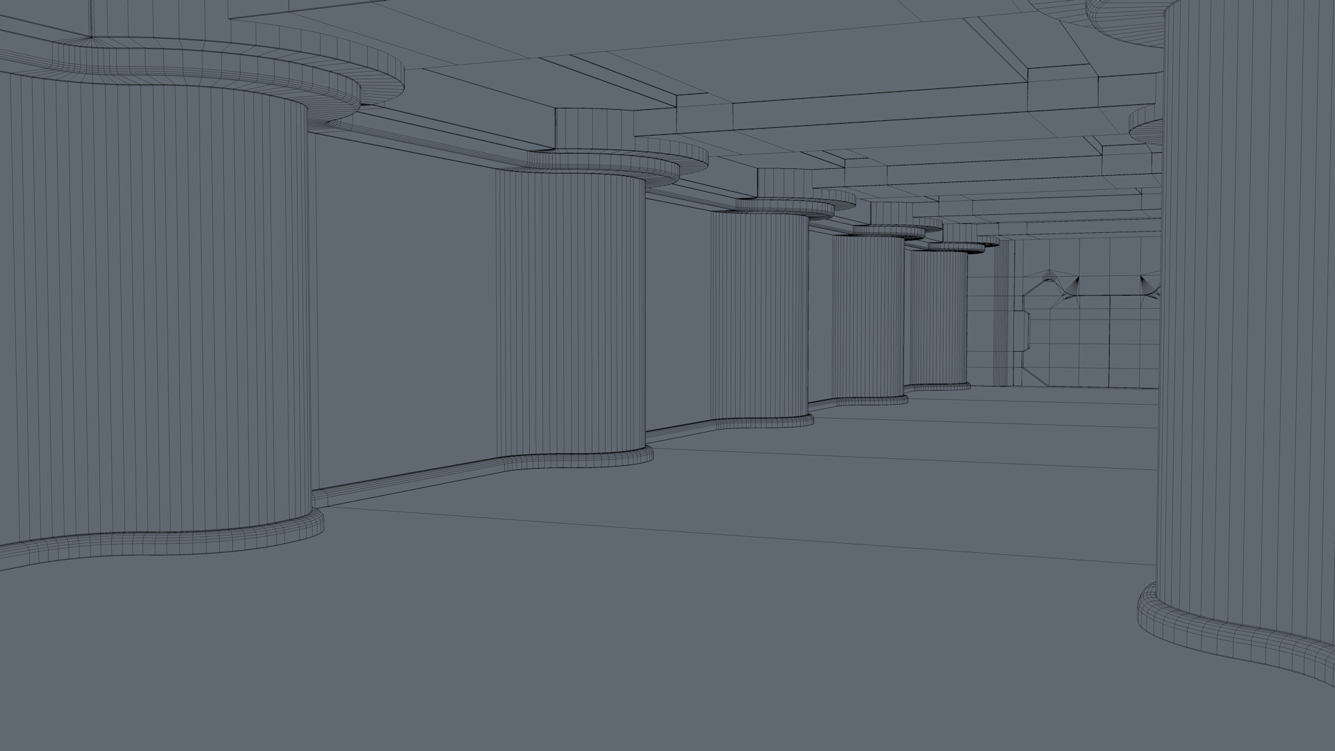 Sci Fi Corridor 3D model_10