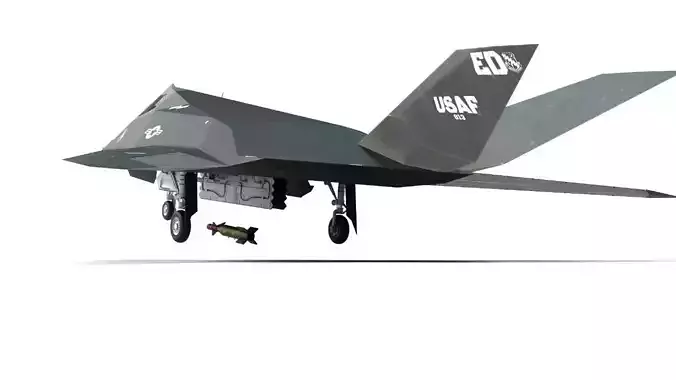 Rigged MA F-117 Aircraft
