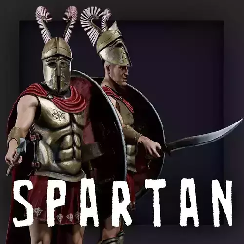 SPARTAN ROYAL D Low-poly 3D model