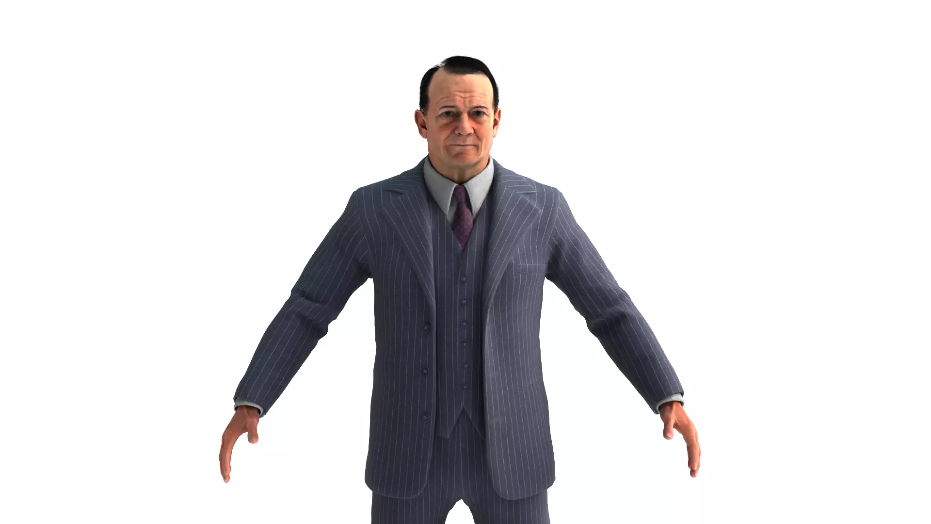 Rigged Marcus Brody 3D model_6