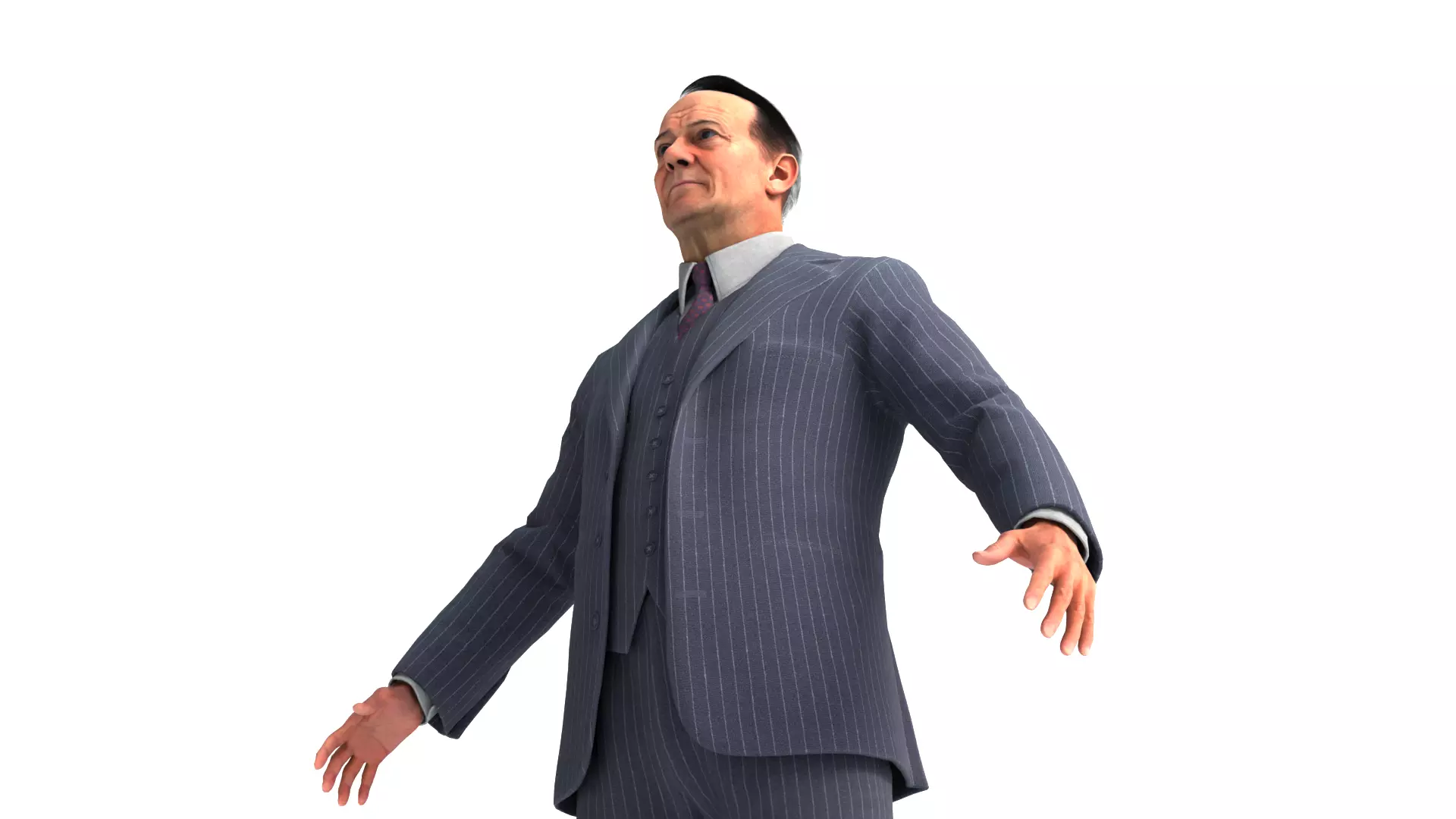 Rigged Marcus Brody 3D model_7