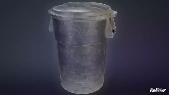 TRASH - Trash Plastic Barrel 01 - LOW POLY AND NANITE