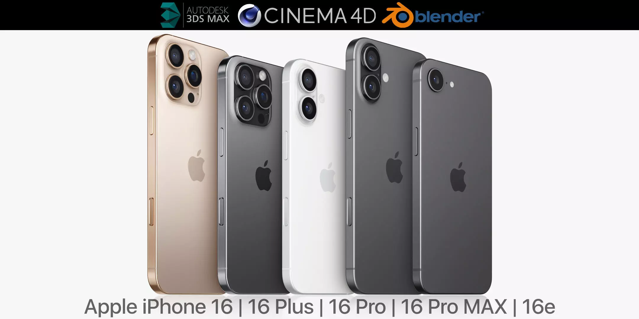 Apple iPhone 16 Collection 3D model_0