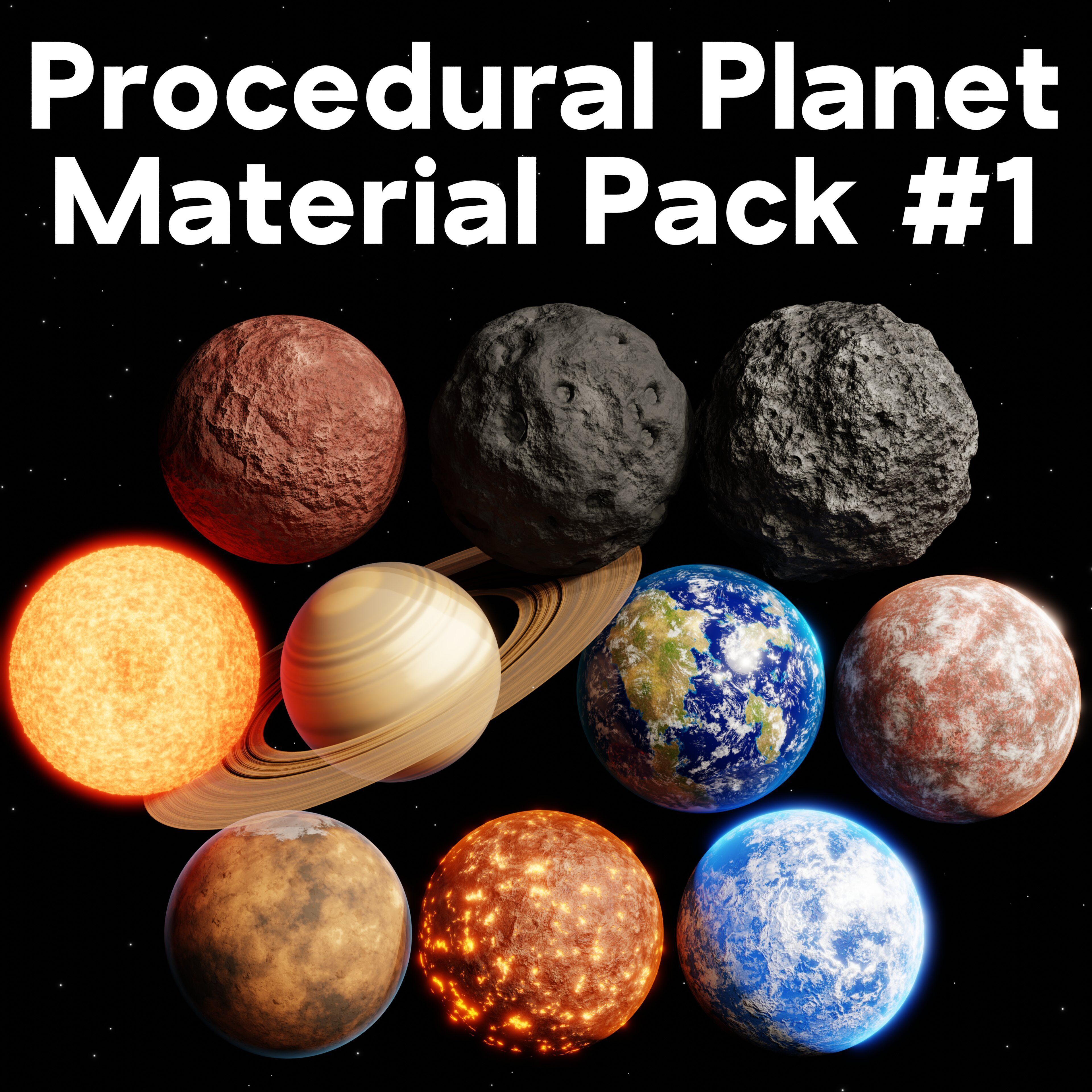 Procedural Planet Material Pack 1 3D model_23
