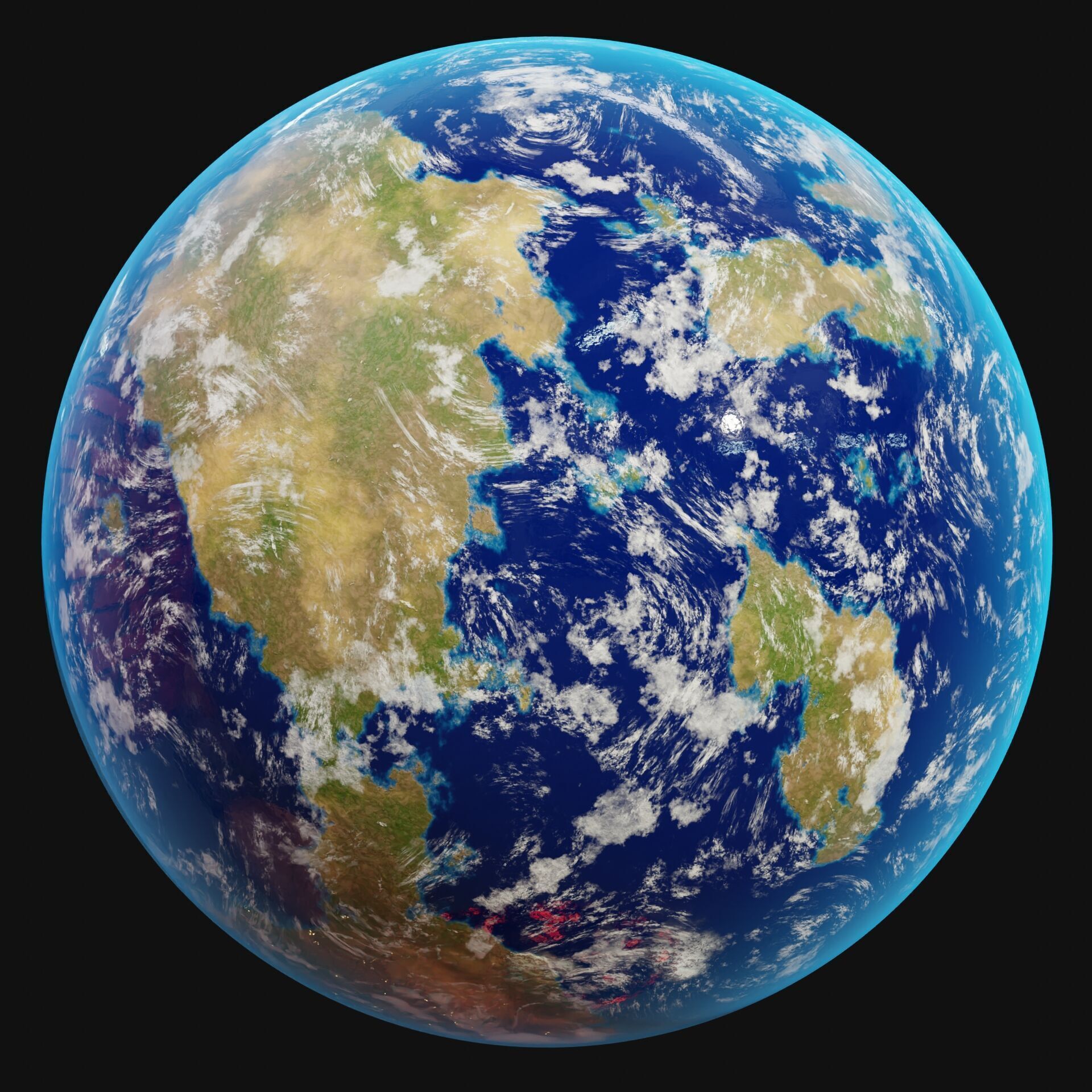Procedural Planet Material Pack 1 3D model_9