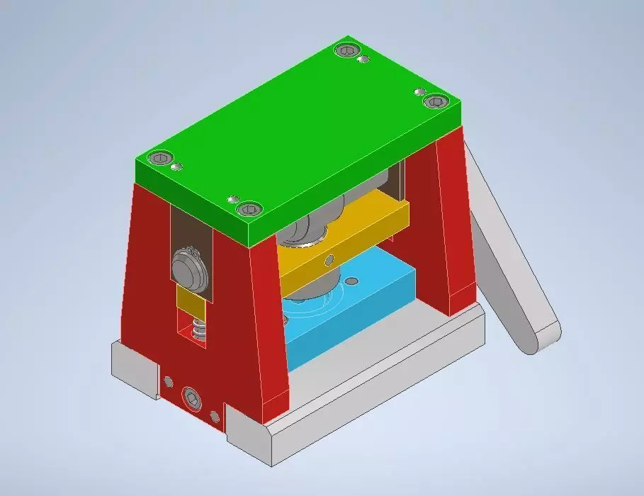 Manual Stamping Press 3D print model_0