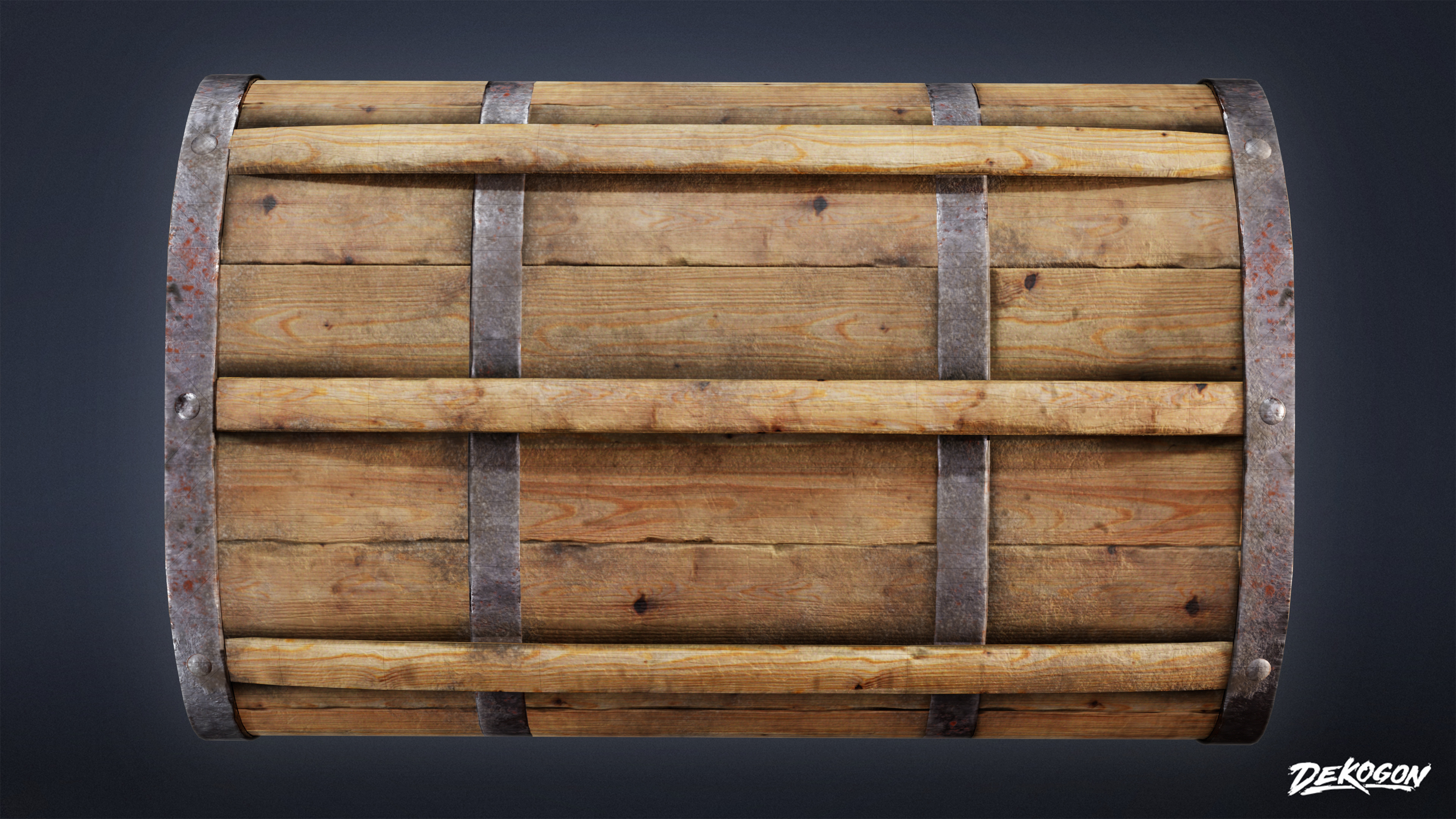 PIRATES - Chest 11 - LOW POLY AND NANITE Low-poly 3D model_5