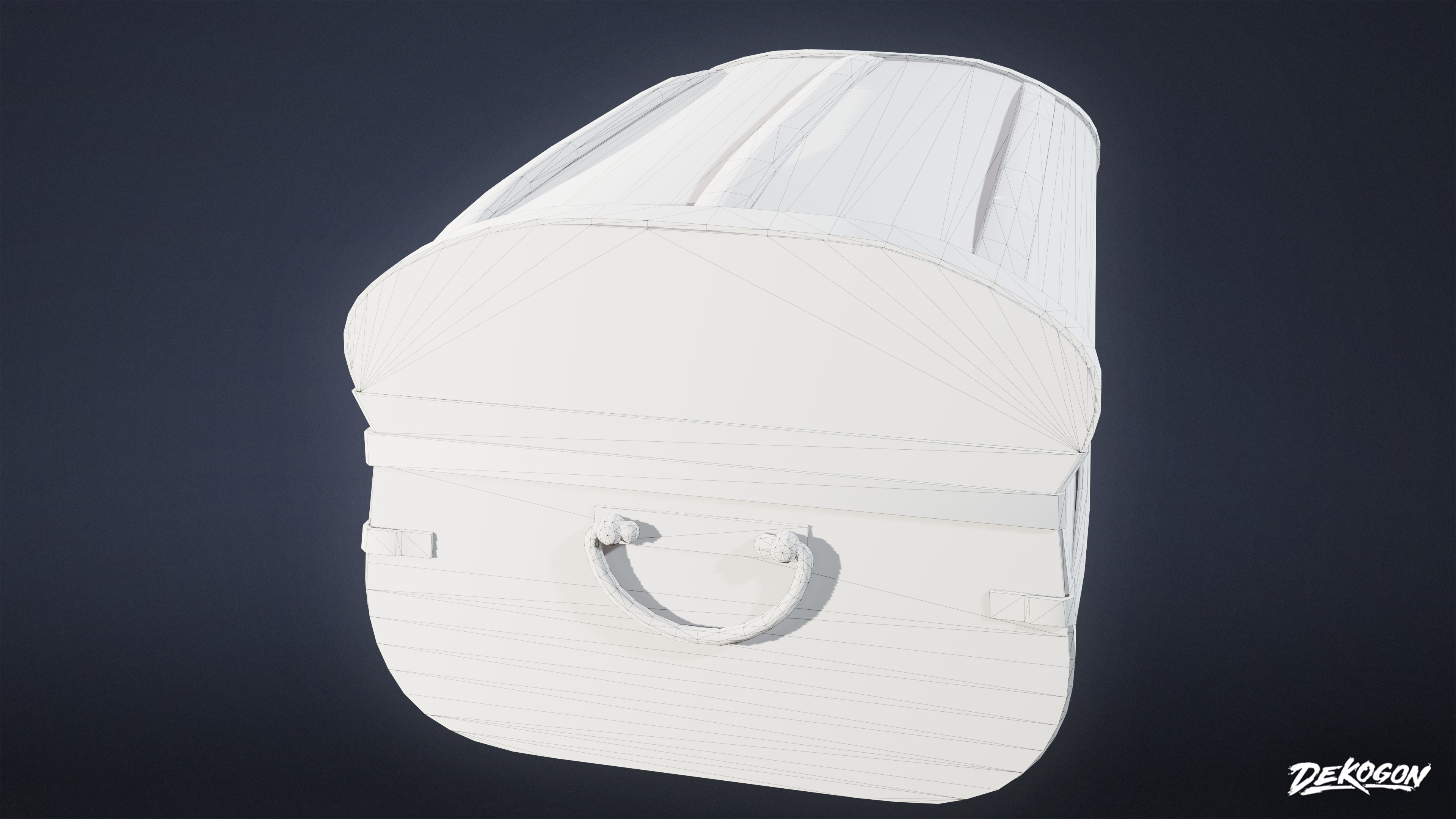 PIRATES - Chest 11 - LOW POLY AND NANITE Low-poly 3D model_10