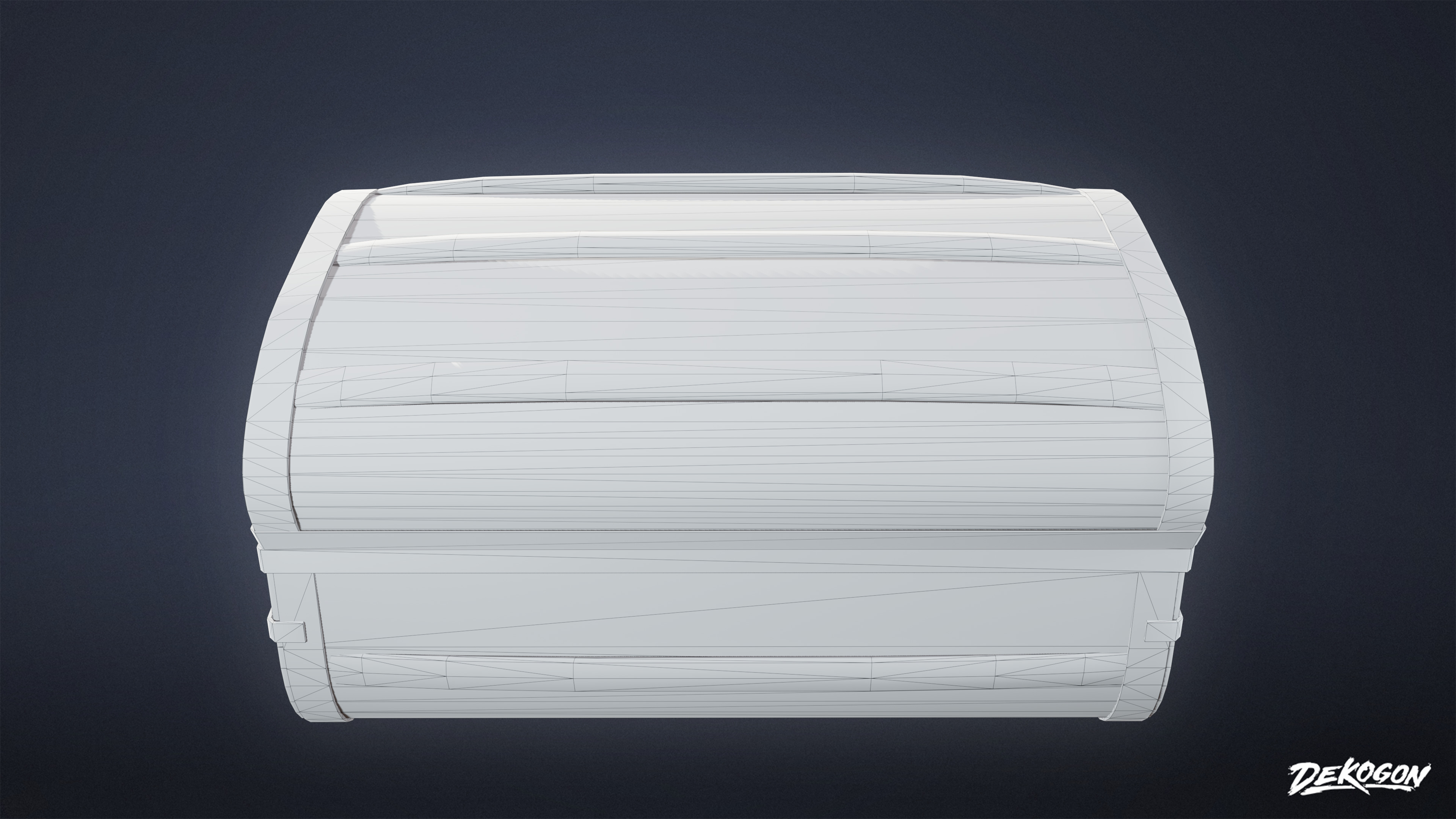 PIRATES - Chest 11 - LOW POLY AND NANITE Low-poly 3D model_9