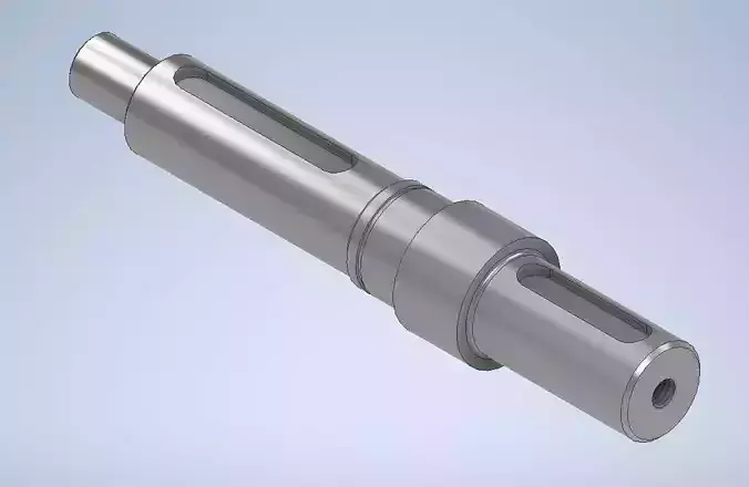 Precision Machined Shaft for Pulleys or Gears