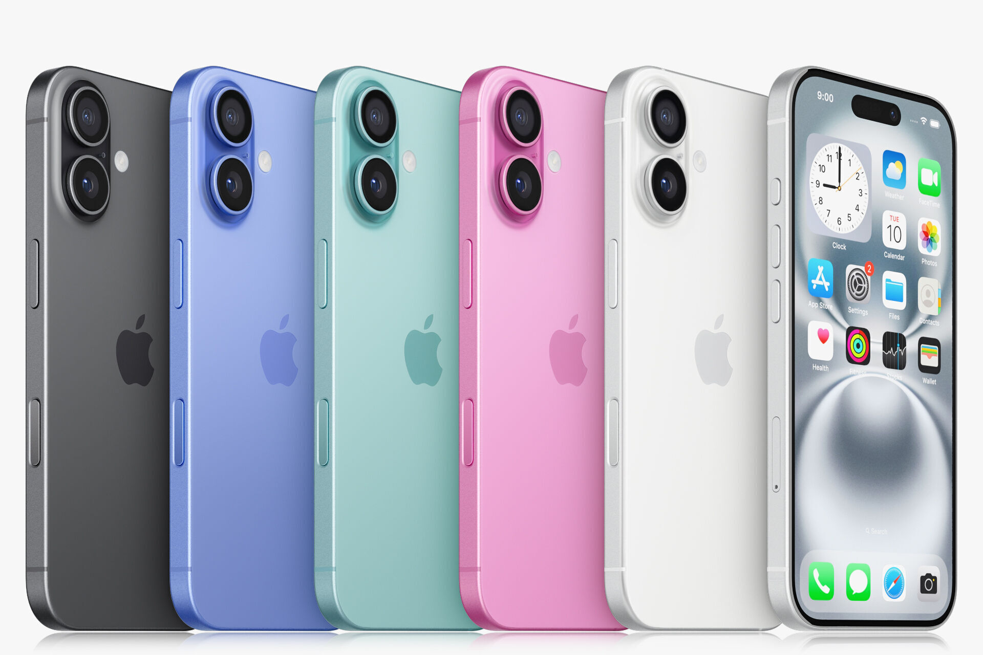 Apple iPhone 16 Collection All colors 3D model_24
