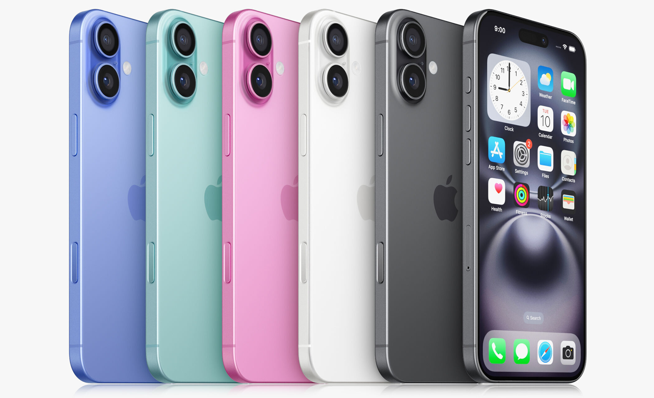 Apple iPhone 16 Collection All colors 3D model_106
